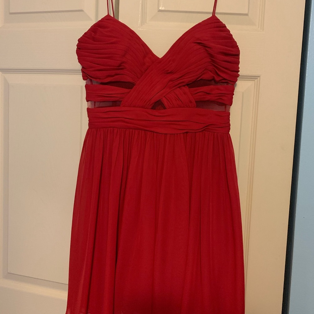 Red Dress with cutouts